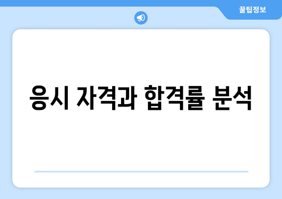 응시 자격과 합격률 분석