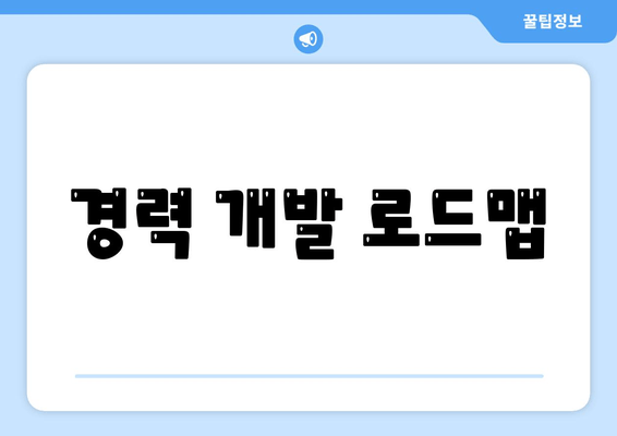 경력 개발 로드맵