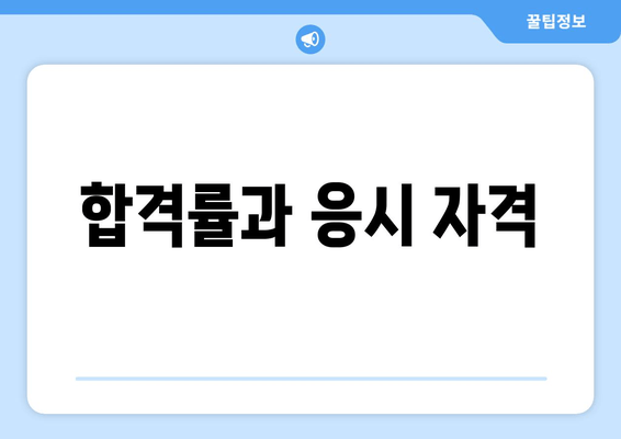 합격률과 응시 자격