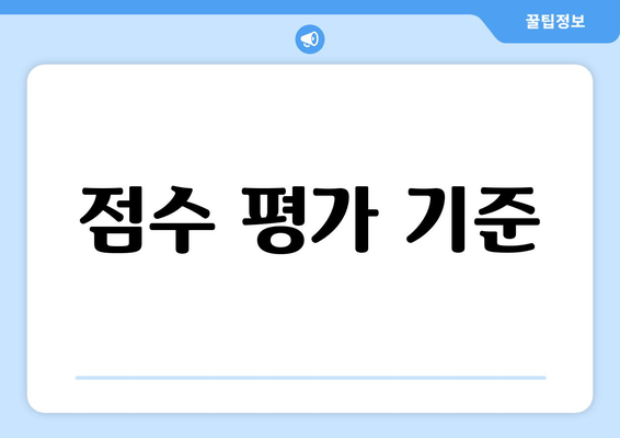 점수 평가 기준