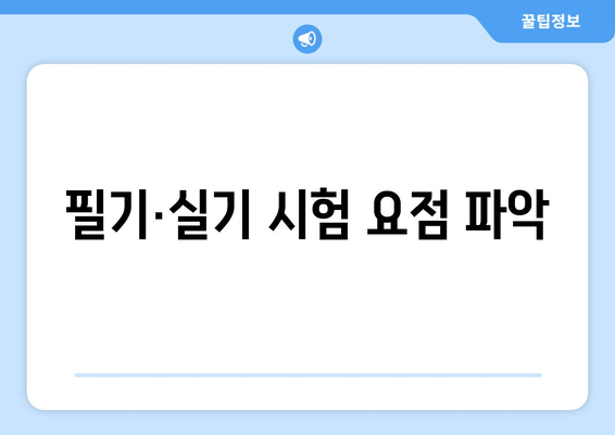 필기·실기 시험 요점 파악