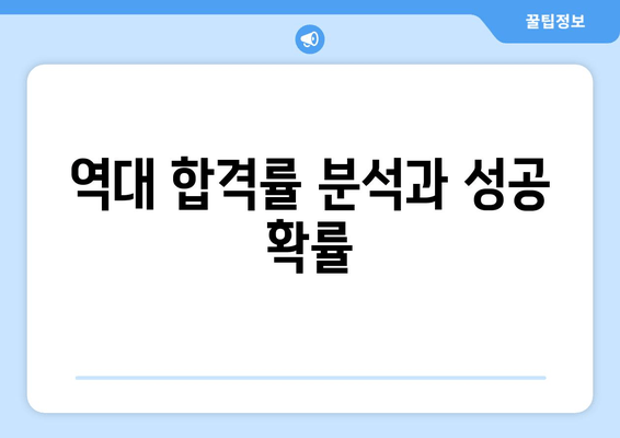 역대 합격률 분석과 성공 확률