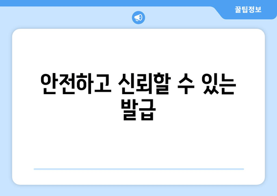 안전하고 신뢰할 수 있는 발급