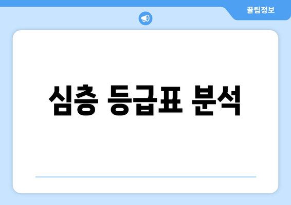 심층 등급표 분석