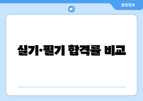 실기·필기 합격률 비교