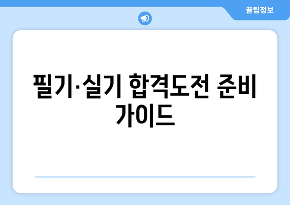 필기·실기 합격도전 준비 가이드