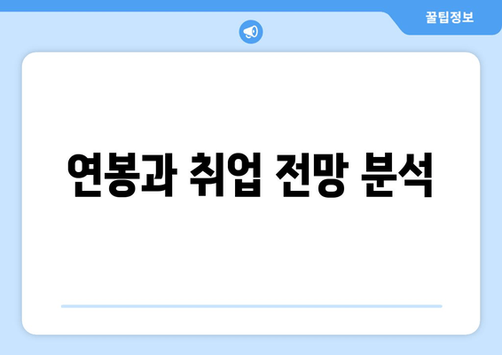 연봉과 취업 전망 분석