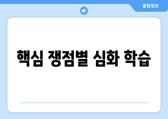 핵심 쟁점별 심화 학습