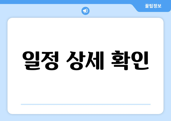 일정 상세 확인