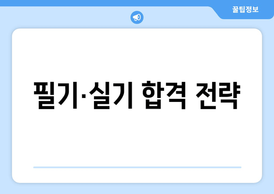 필기·실기 합격 전략