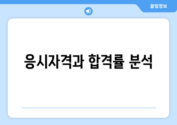 응시자격과 합격률 분석