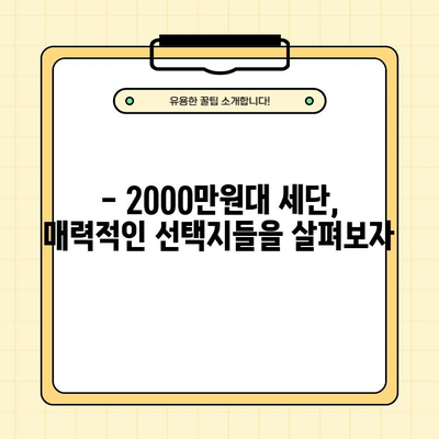 2000만원대 자동차 추천| 세단 vs SUV, 당신에게 맞는 선택은? | 가성비, 연비, 안전, 디자인 비교 분석