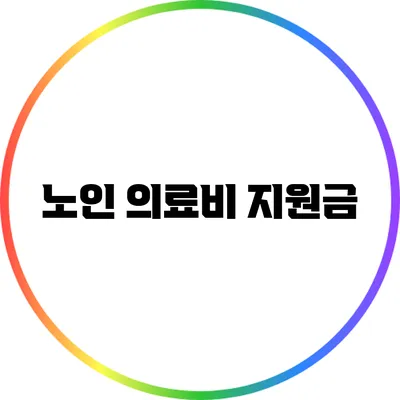 노인 의료비 지원금