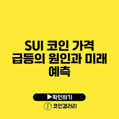 SUI 코인 가격 급등의 원인과 미래 예측