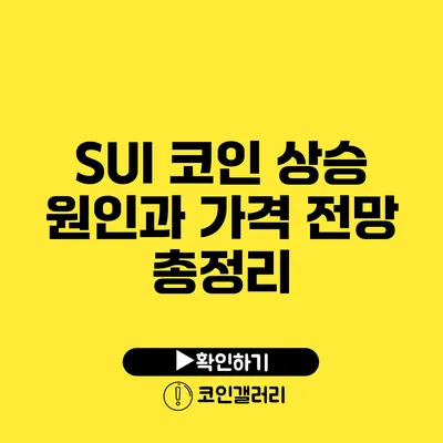 SUI 코인 상승 원인과 가격 전망 총정리