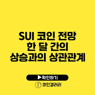 SUI 코인 전망: 한 달 간의 상승과의 상관관계