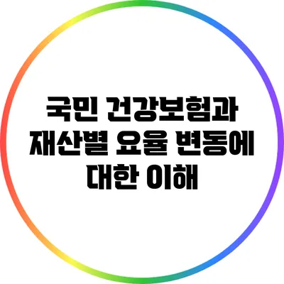 국민 건강보험과 재산별 요율 변동에 대한 이해