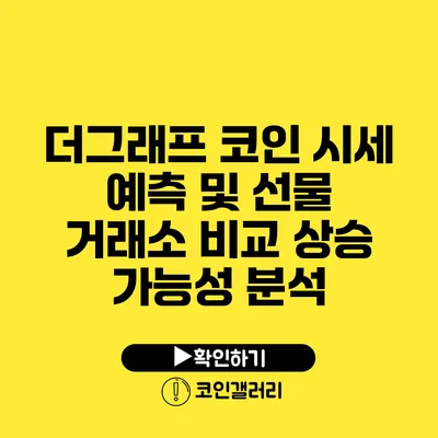 더그래프 코인 시세 예측 및 선물 거래소 비교: 상승 가능성 분석