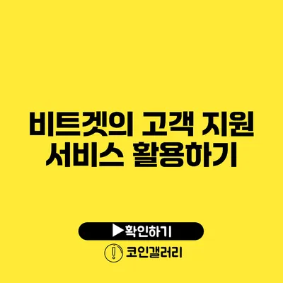 비트겟의 고객 지원 서비스 활용하기
