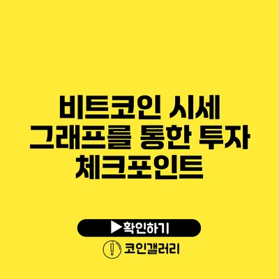 비트코인 시세 그래프를 통한 투자 체크포인트