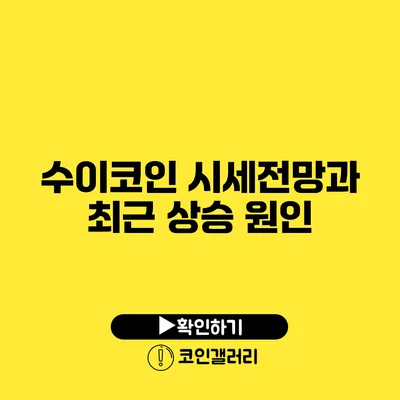 수이코인 시세전망과 최근 상승 원인