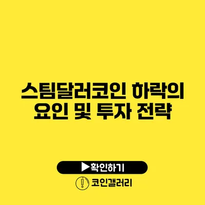 스팀달러코인 하락의 요인 및 투자 전략