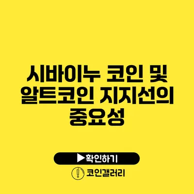 시바이누 코인 및 알트코인: 지지선의 중요성