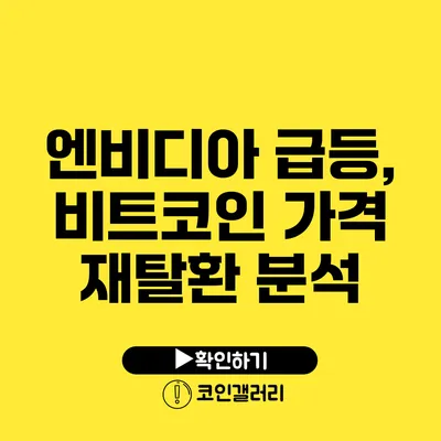 엔비디아 급등, 비트코인 가격 재탈환 분석