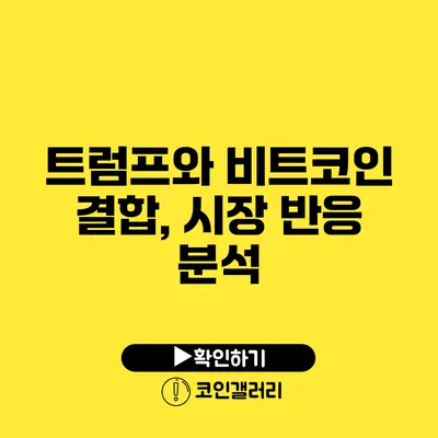 트럼프와 비트코인 결합, 시장 반응 분석