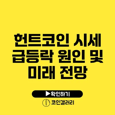 헌트코인 시세 급등락 원인 및 미래 전망
