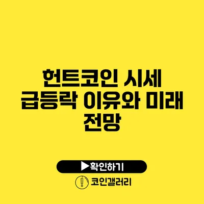 헌트코인 시세 급등락 이유와 미래 전망