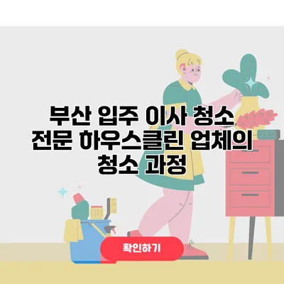 부산 입주 이사 청소 전문 하우스클린 업체의 청소 과정