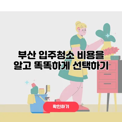 부산 입주청소 비용을 알고 똑똑하게 선택하기