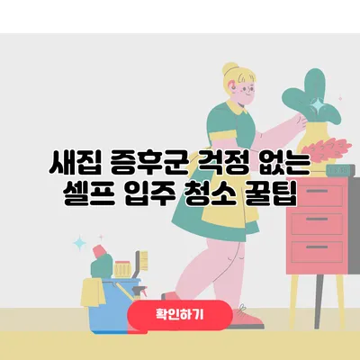새집 증후군 걱정 없는 셀프 입주 청소 꿀팁