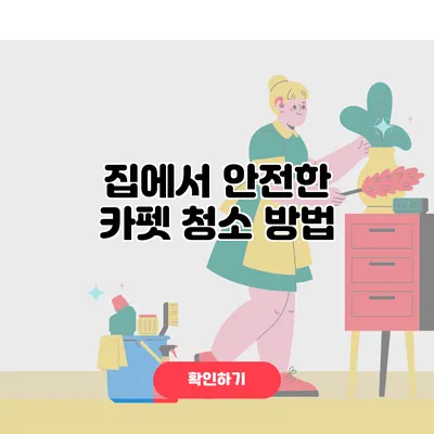 집에서 안전한 카펫 청소 방법